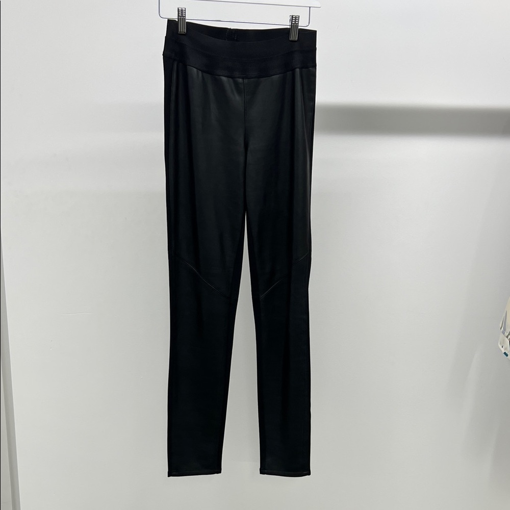 PAIGE Black Faux Leather Leggings